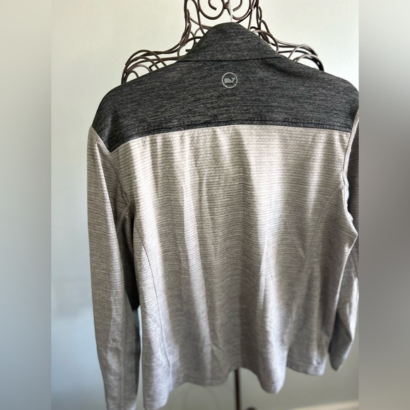 Vineyard Vines Performance Pullover Adult Medium Gray 1/2 Zip Sweatshirt‎ Mens - Picture 4 of 4